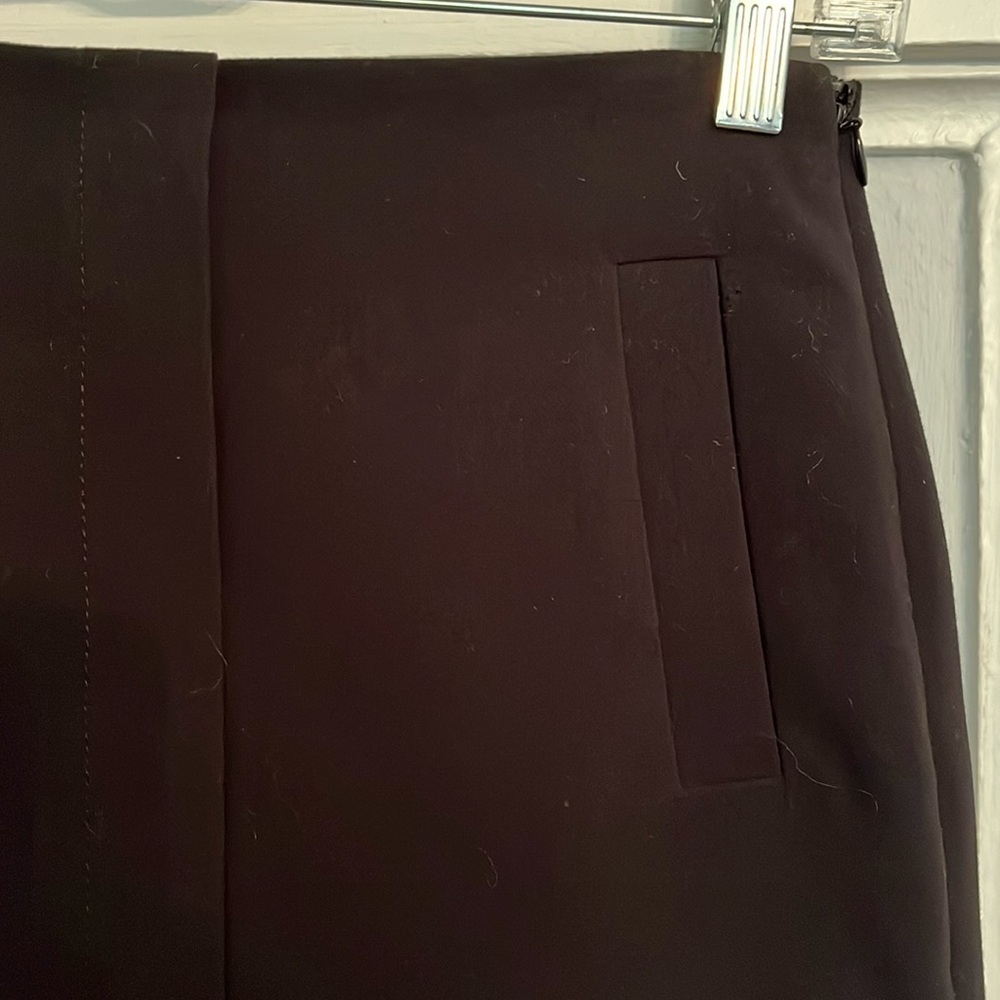 Black straight skirt